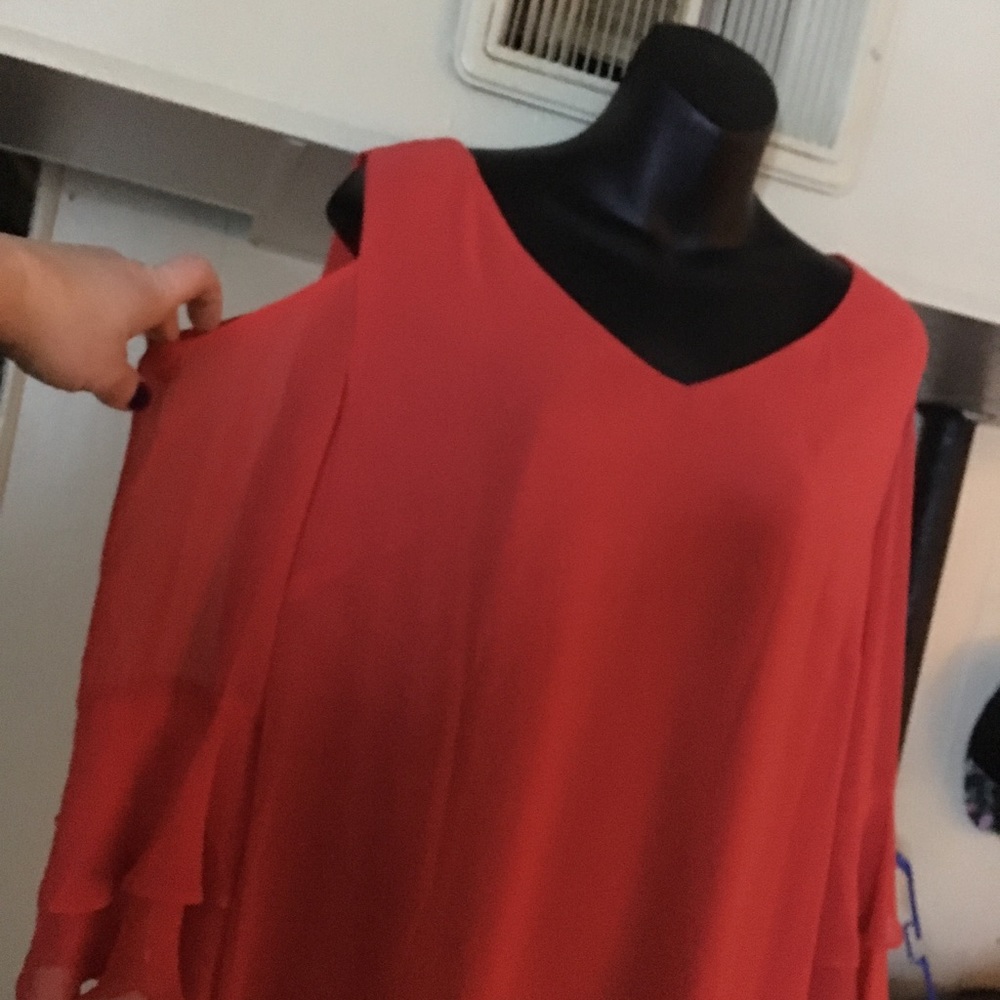 Red MSK SIZE 12 Sheath dress